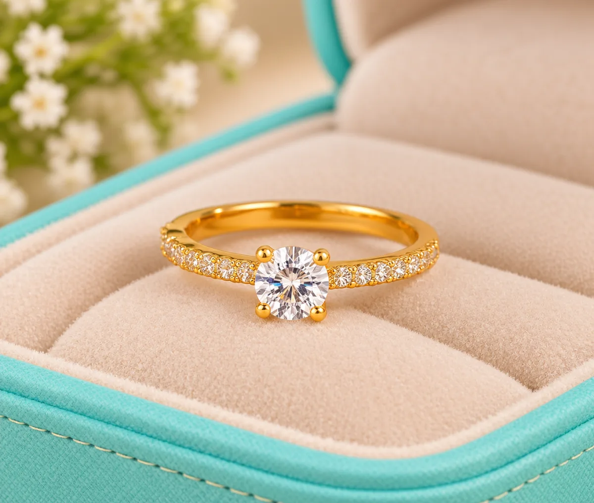 American Diamond Adjustable Ring Combo (Set of 2)