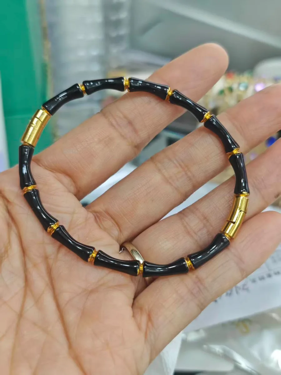 Black Bamboo Bangle