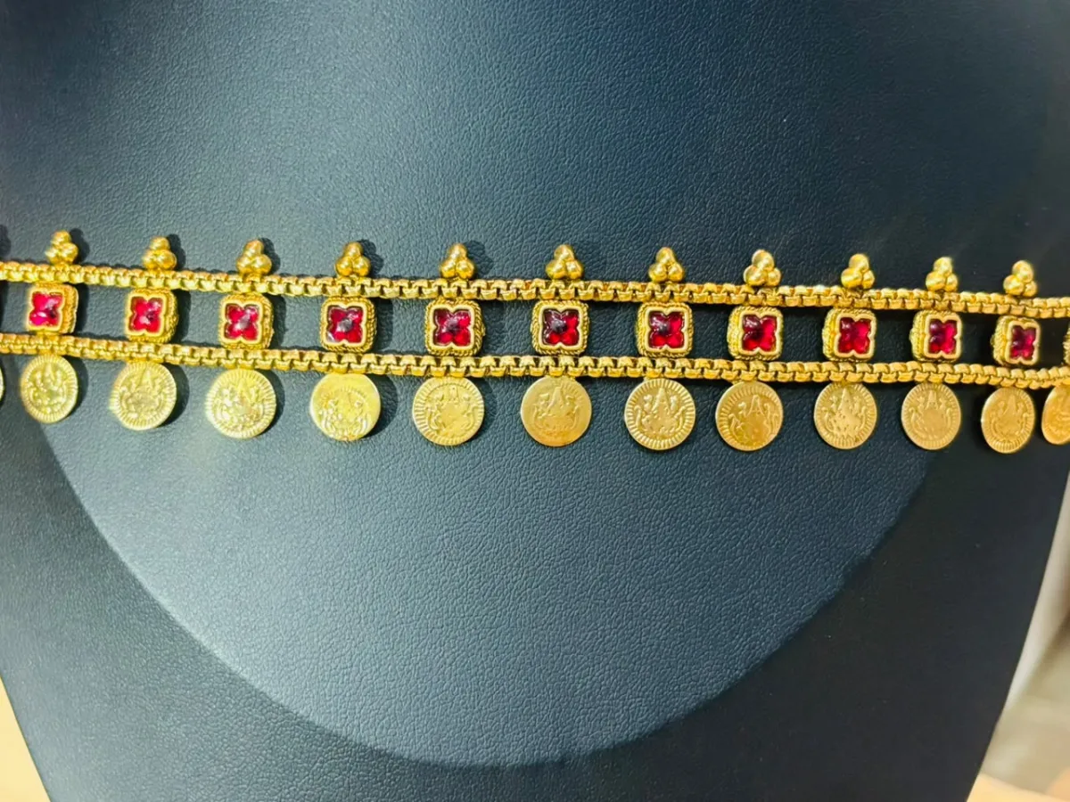 Antique Gold Lakshmi Coin Choker