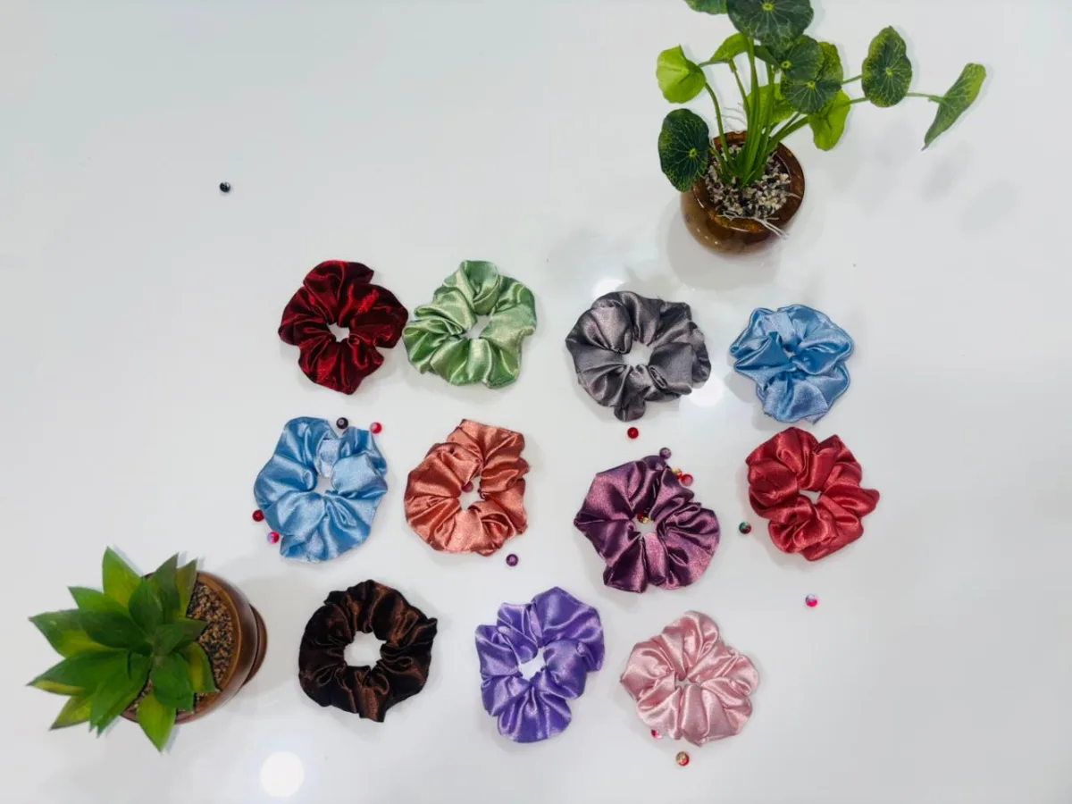 Satin scrunchies