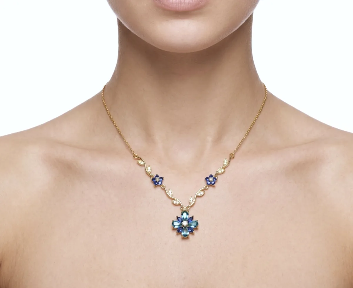 Stainless steel tulip necklace