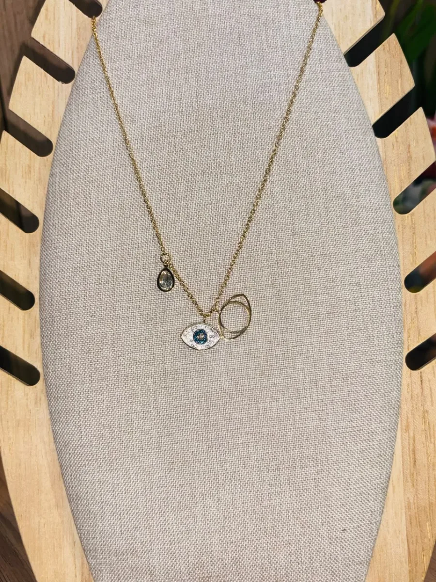 Crystal Evil Eye Necklace