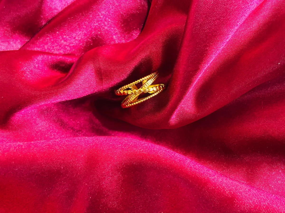 Gold Plated Anti Tarnish Stainless Steel Ring