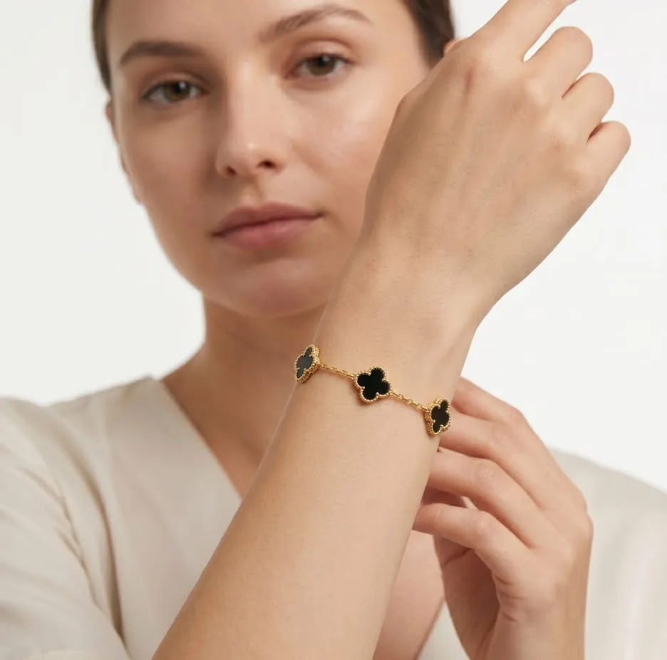 Black Clover Charm Bracelet
