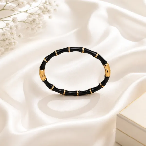 Baby Black Bamboo Bangle