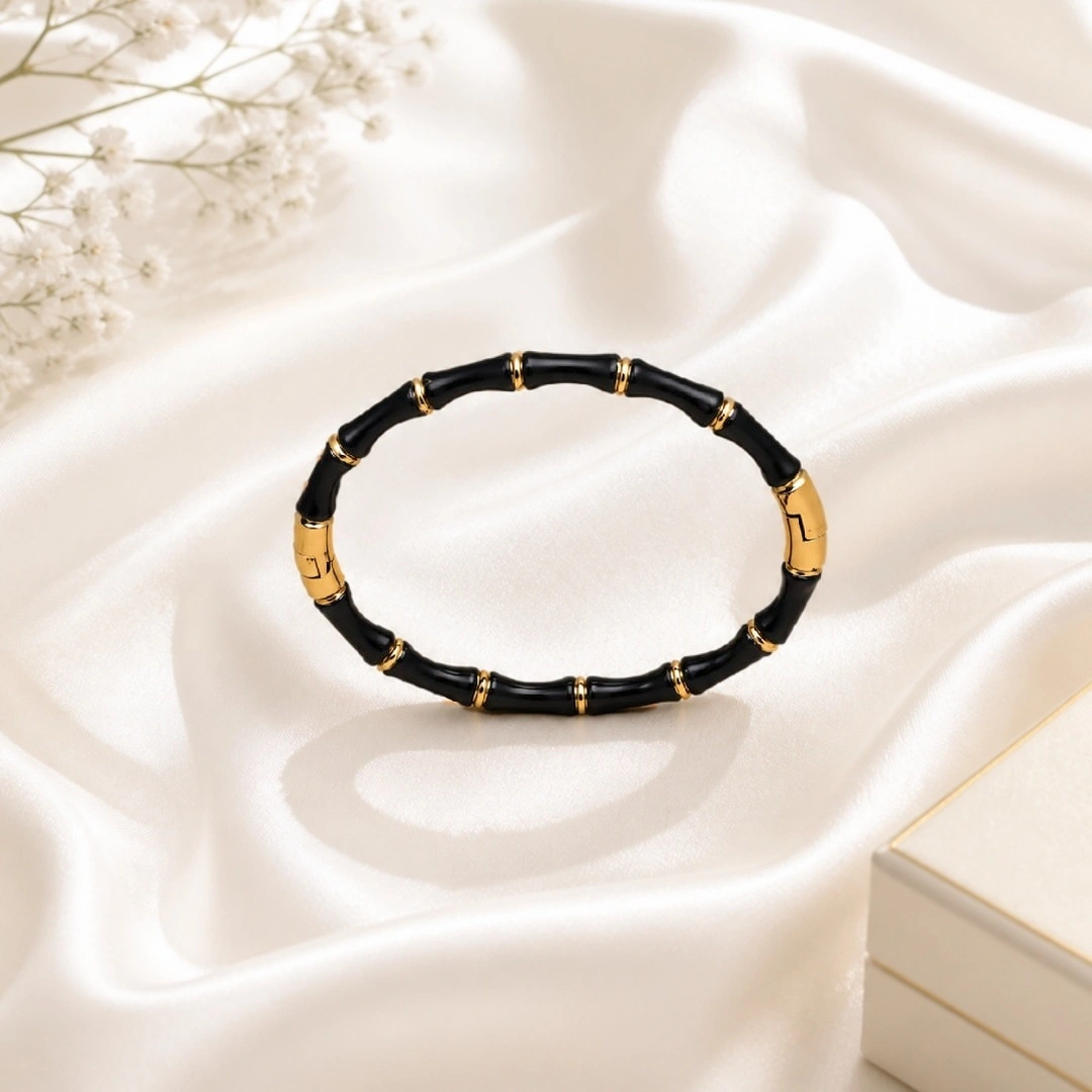 Baby Black Bamboo Bangle