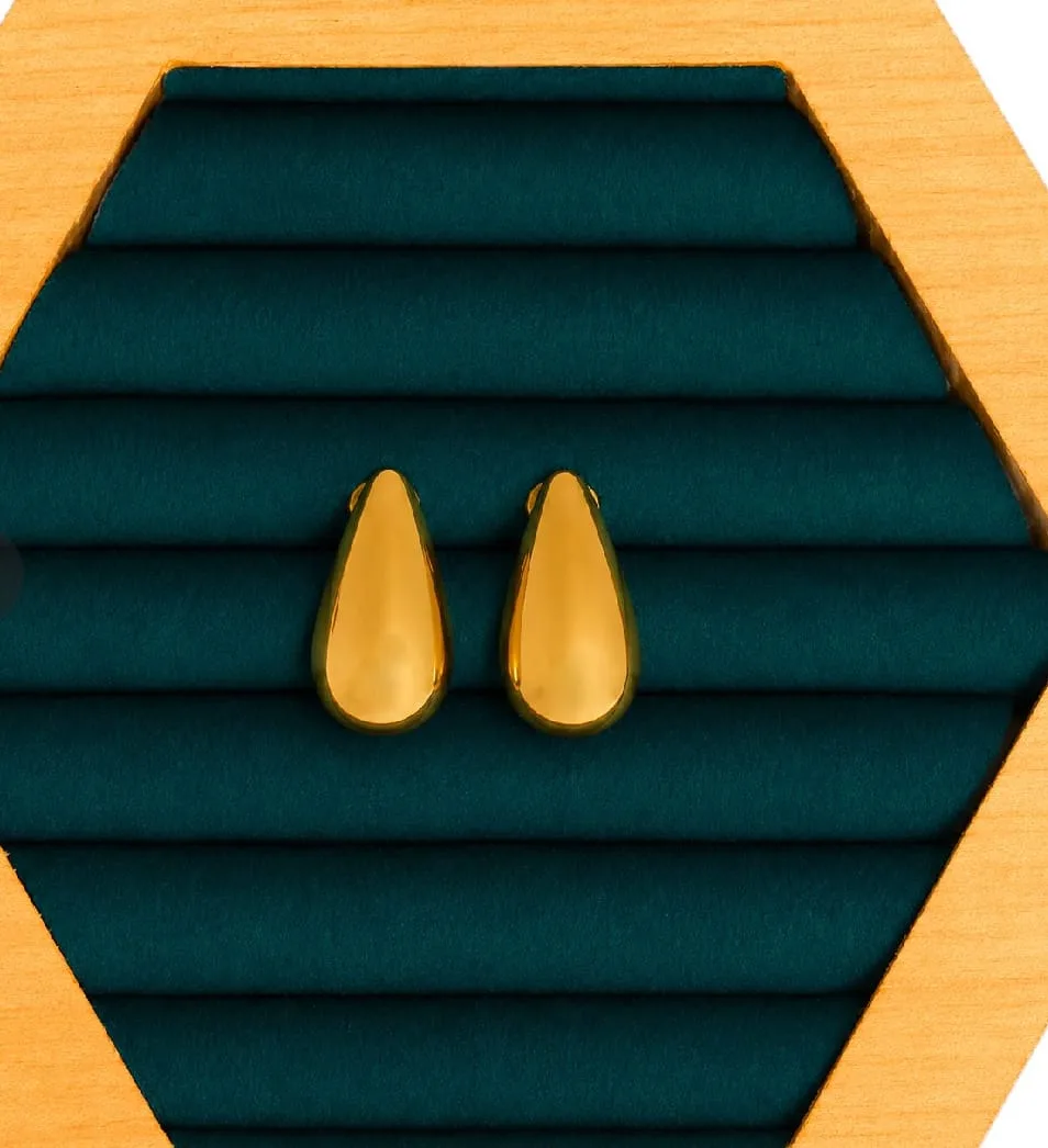Chunky Teardrop Stud Earrings