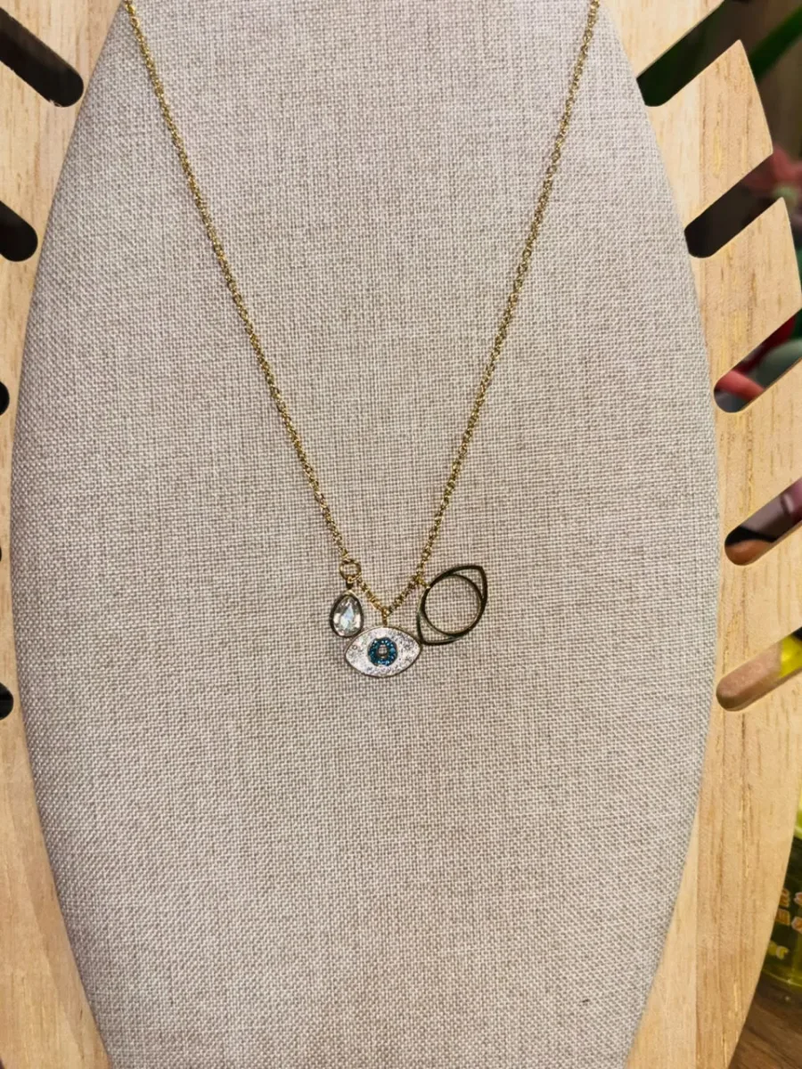 Crystal Evil Eye Necklace