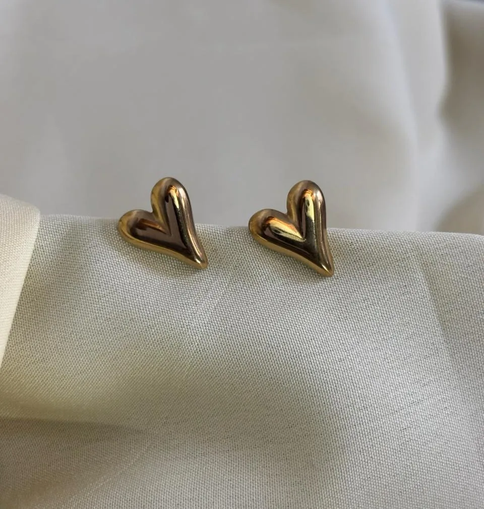 Pointed Heart Earrings