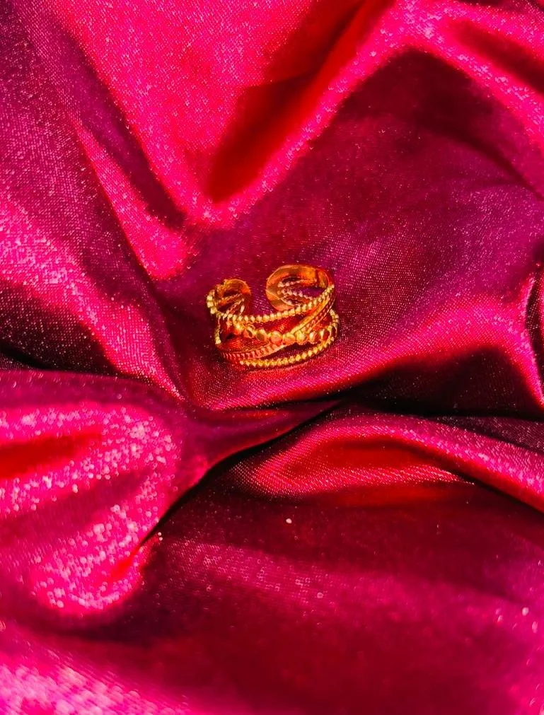 Gold Plated Anti Tarnish Stainless Steel Ring