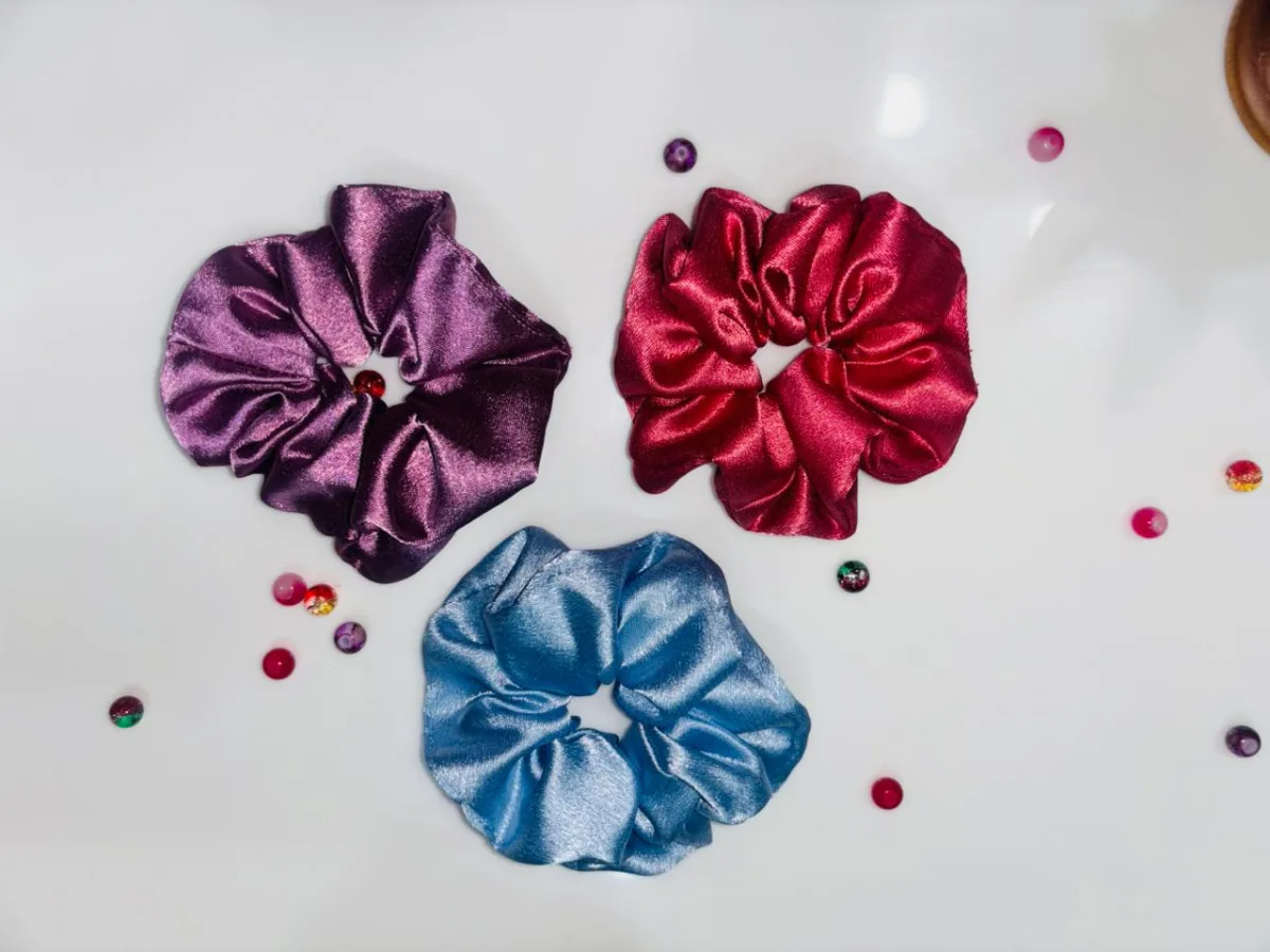 Satin scrunchies