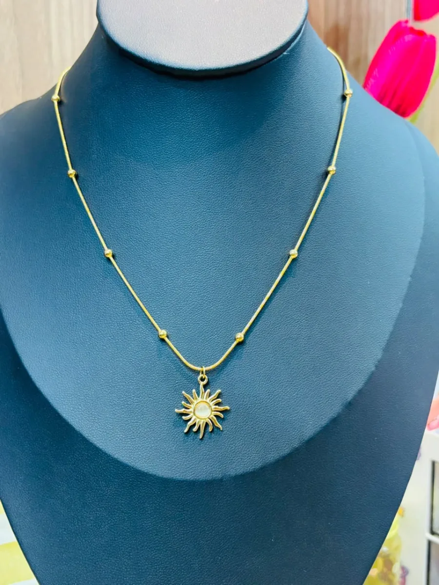 Sun Pendant Necklace