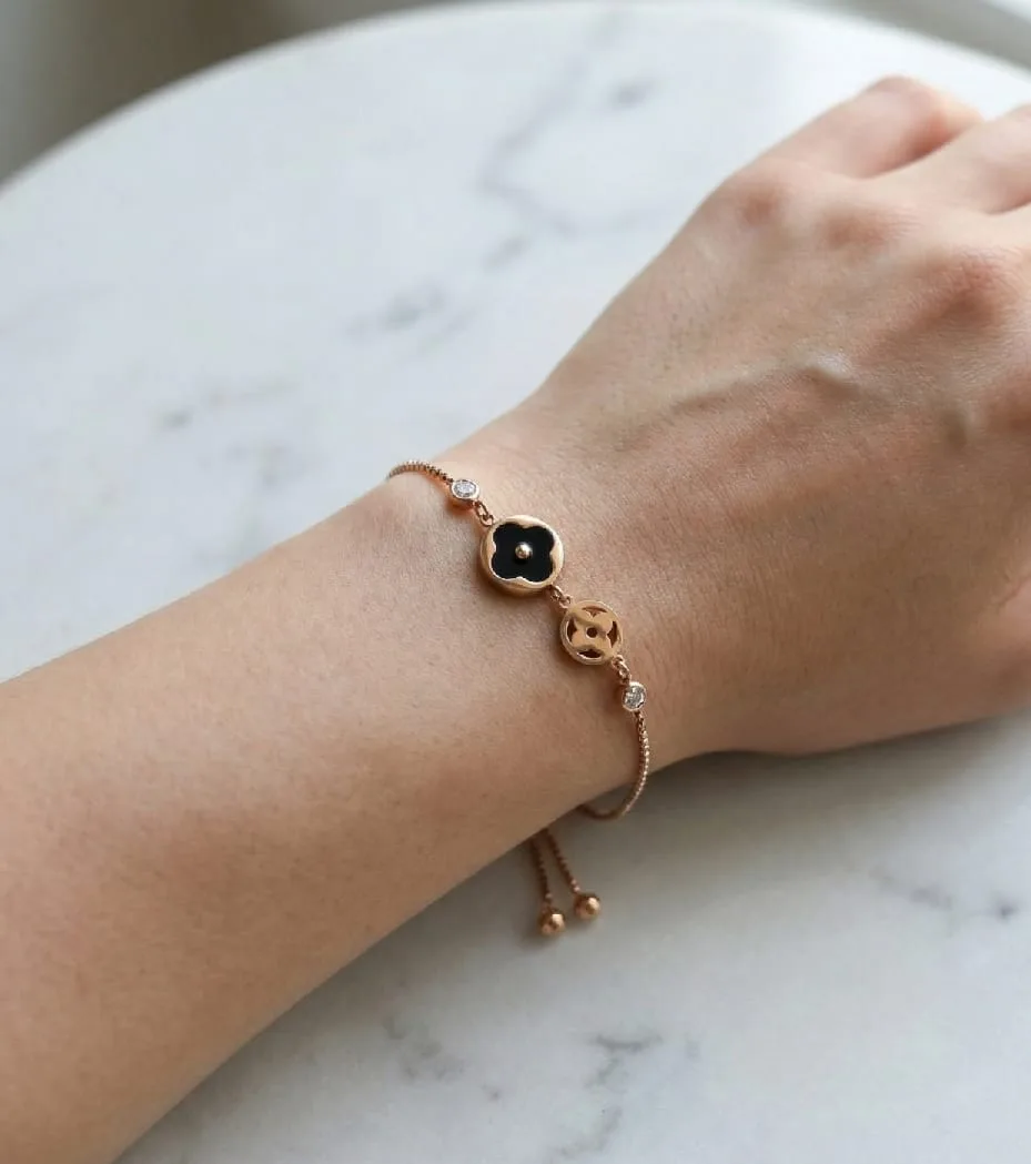 Black Clover Adjustable Bracelet