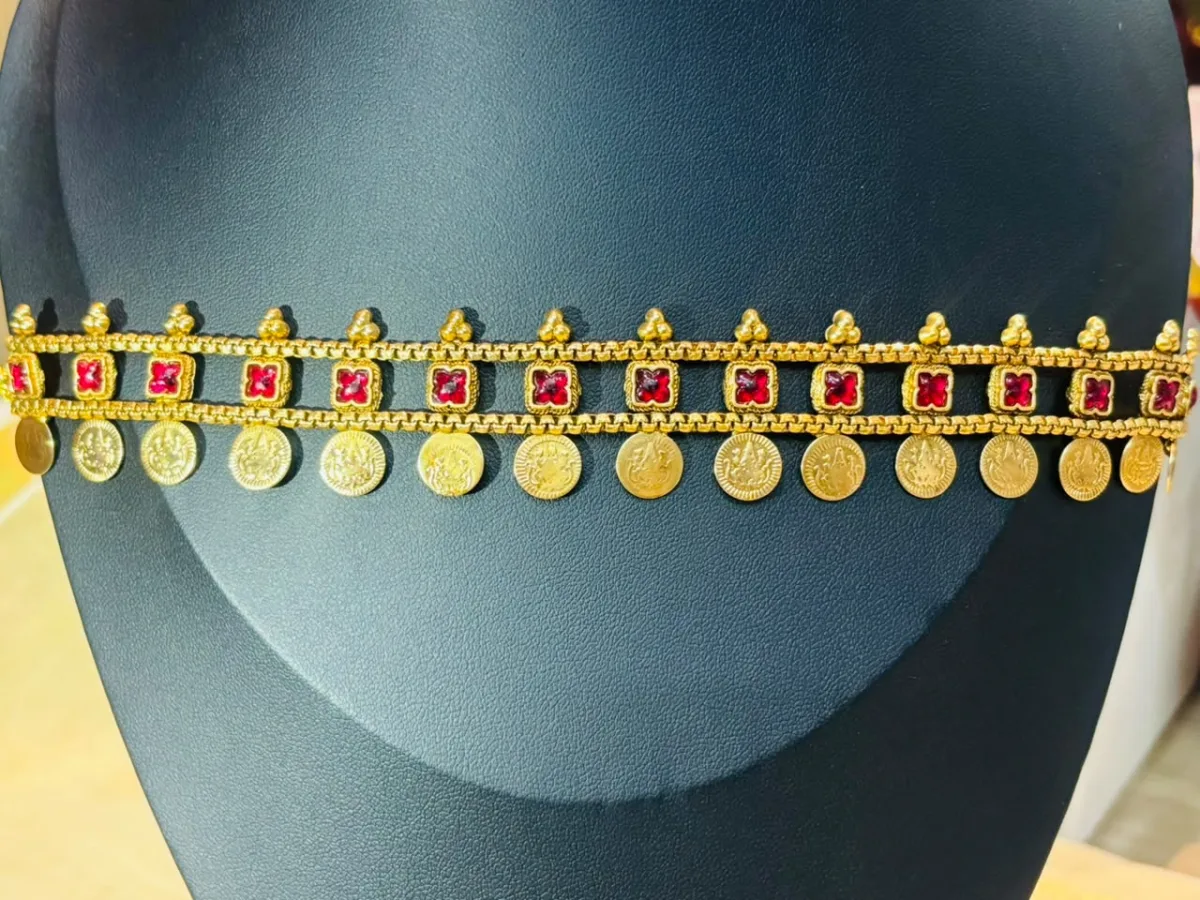 Antique Gold Lakshmi Coin Choker
