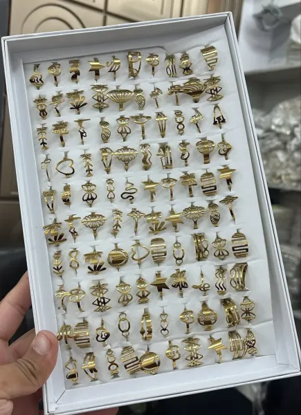 Anti-Tarnish Stainless Steel Rings