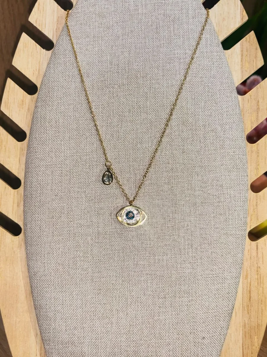 Crystal Evil Eye Necklace