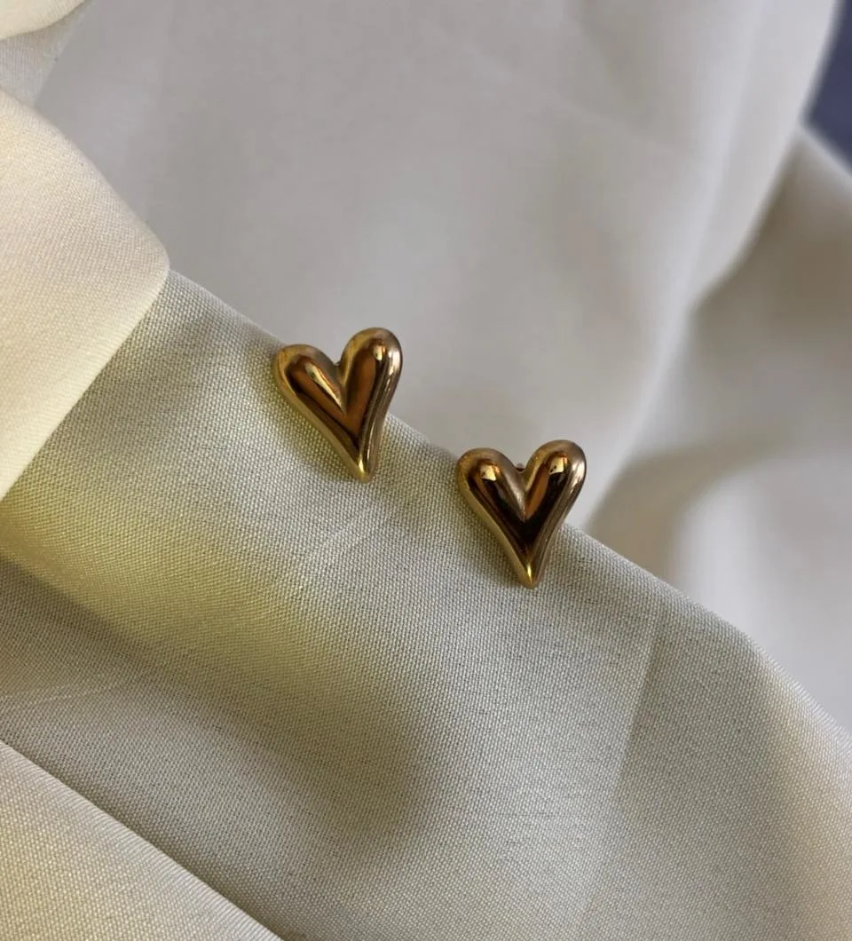 Pointed Heart Earrings