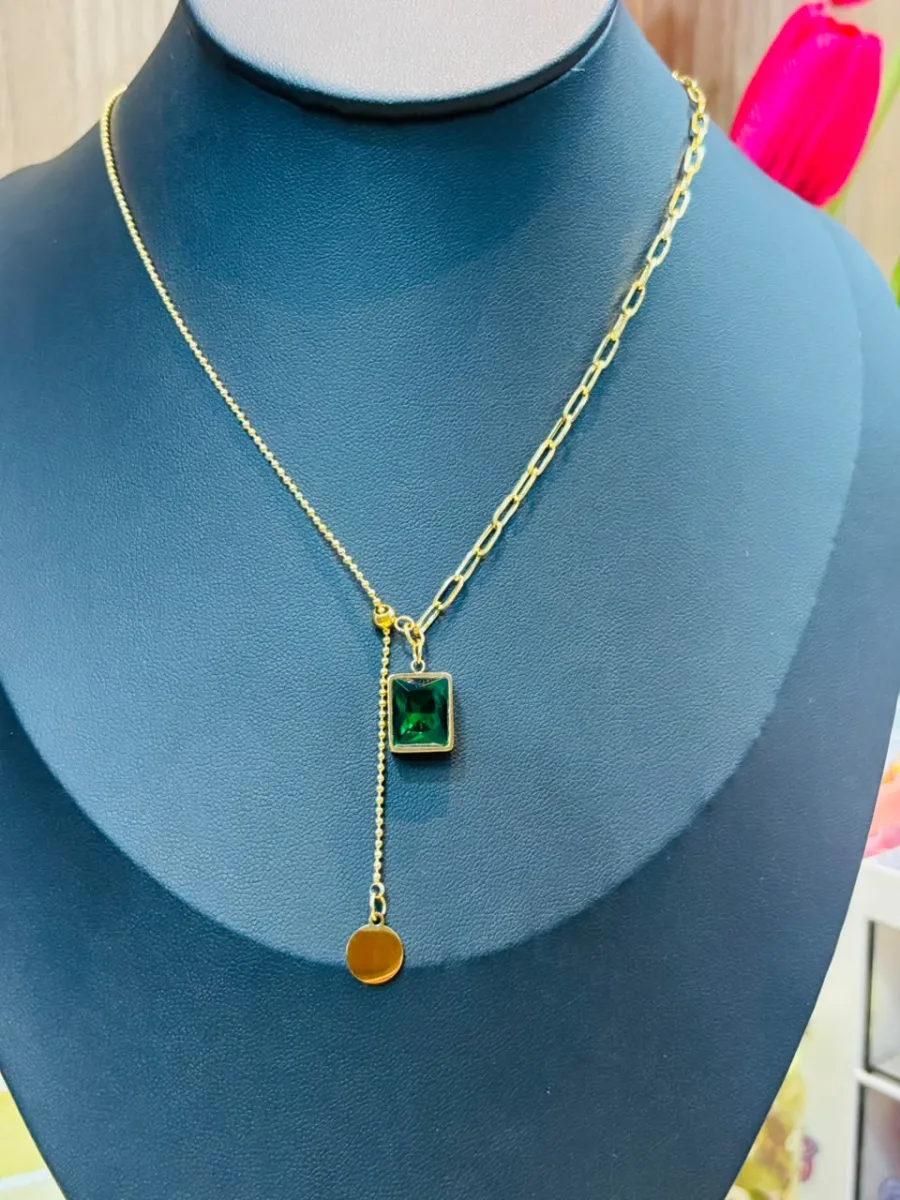 Emerald Stone Necklace