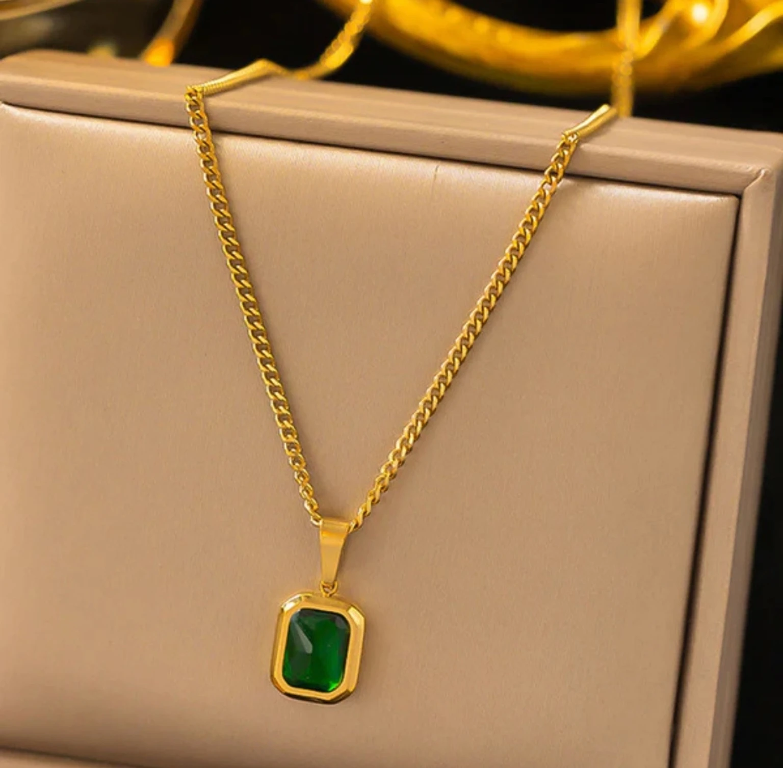 Green Stone Necklace