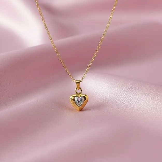 Stone Heart Necklace