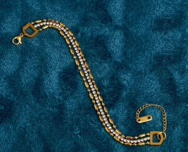 Anti Tarnish 22K Gold plated premium bracelet