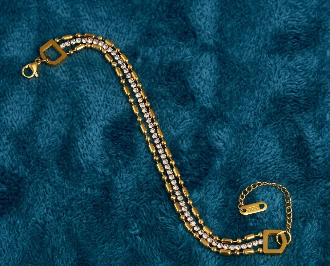 Anti Tarnish 22K Gold plated premium bracelet
