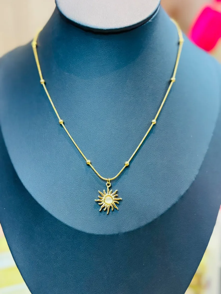 Sun Pendant Necklace