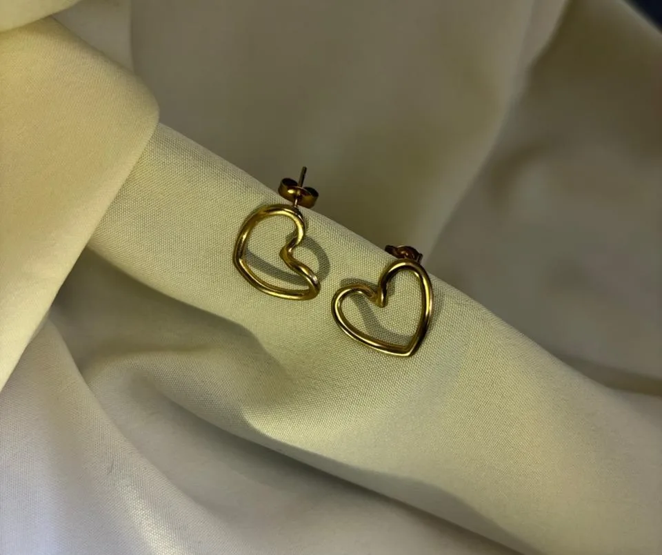 Hollow Heart Earrings