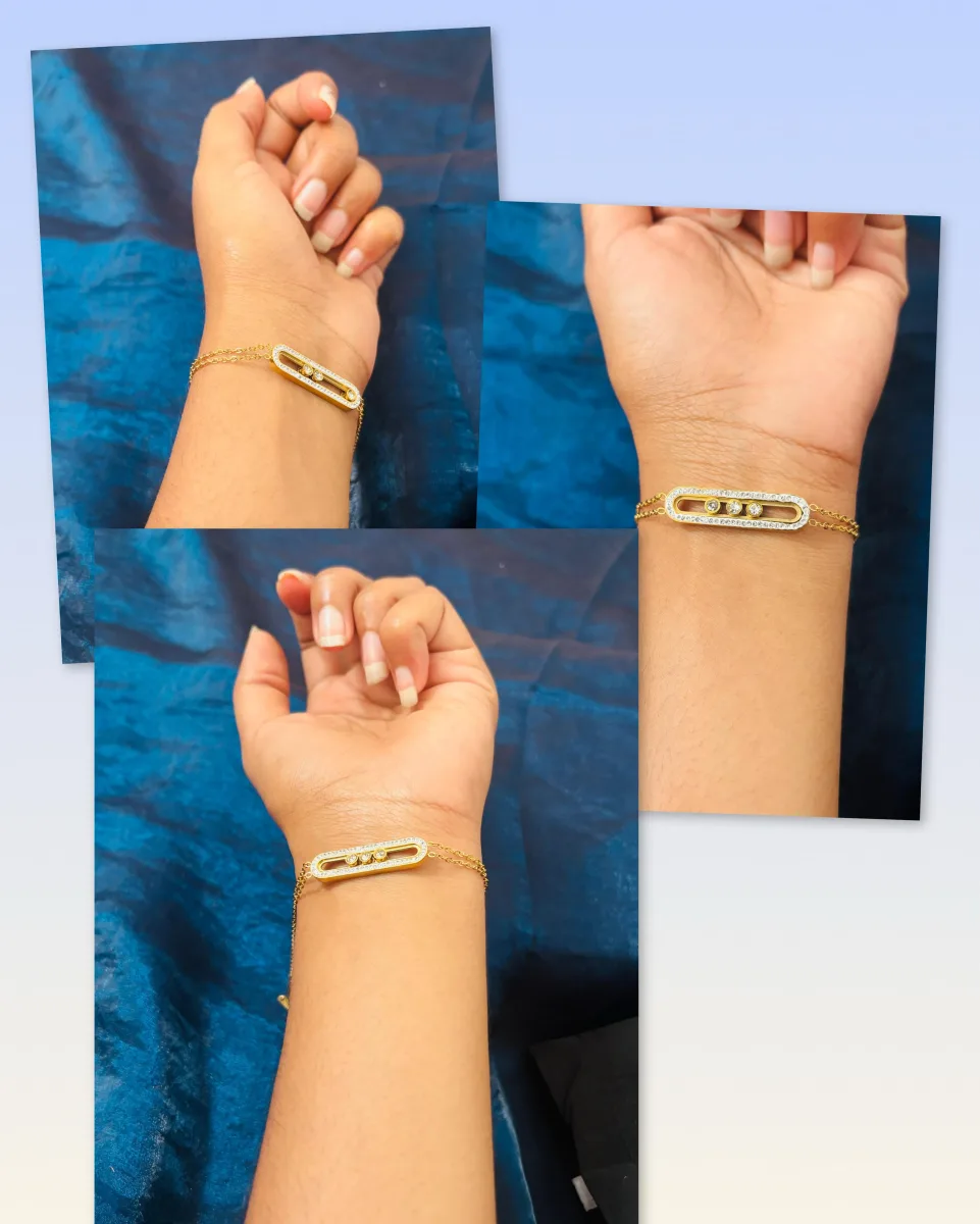 Classique-style gold anti-tarnish bracelets