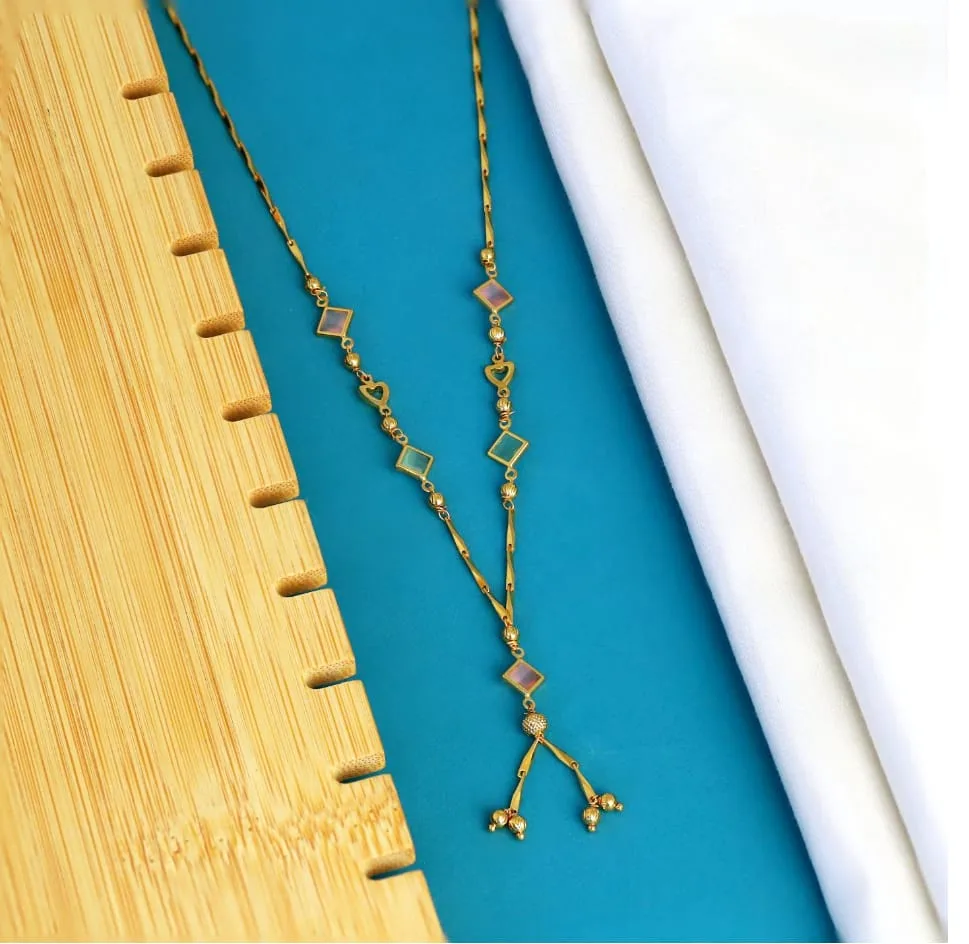 Pastel Stone Drop Necklace