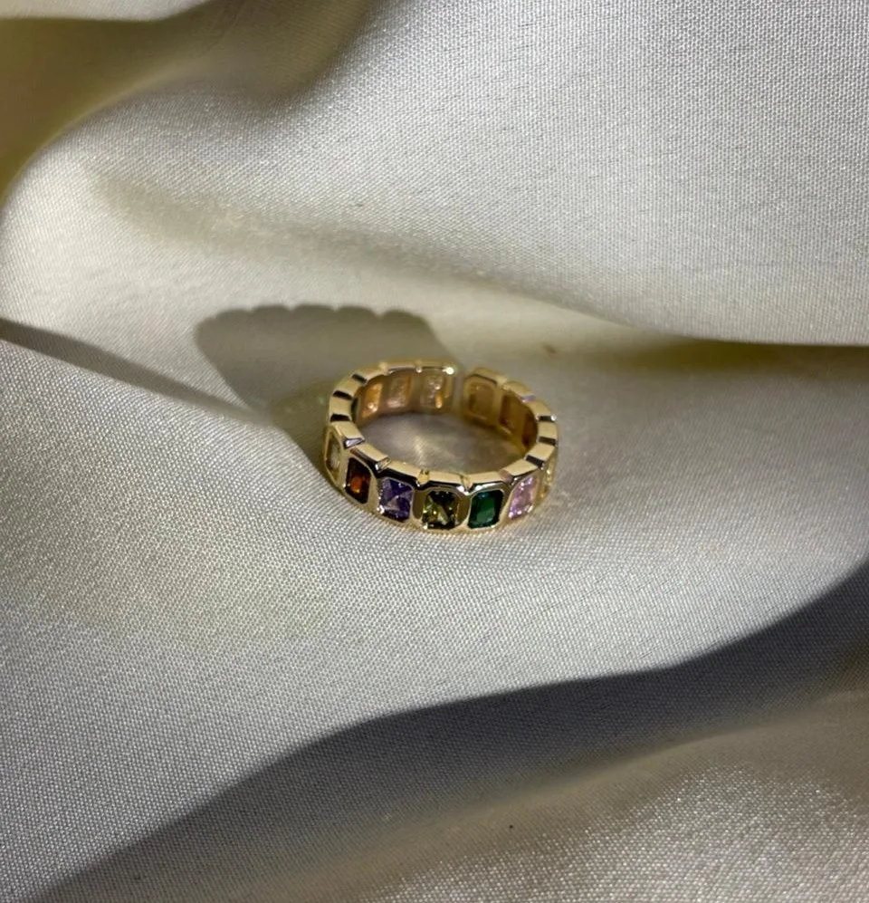 Multi Color Stone Ring