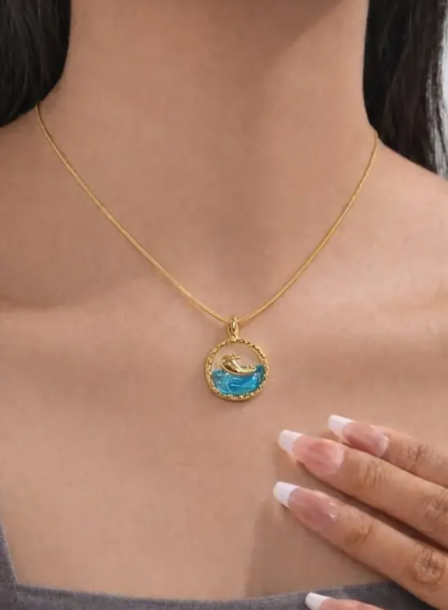 Blue Whale Necklace