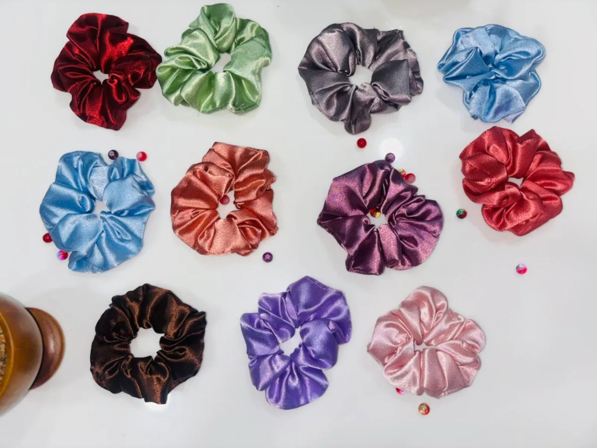 Satin scrunchies