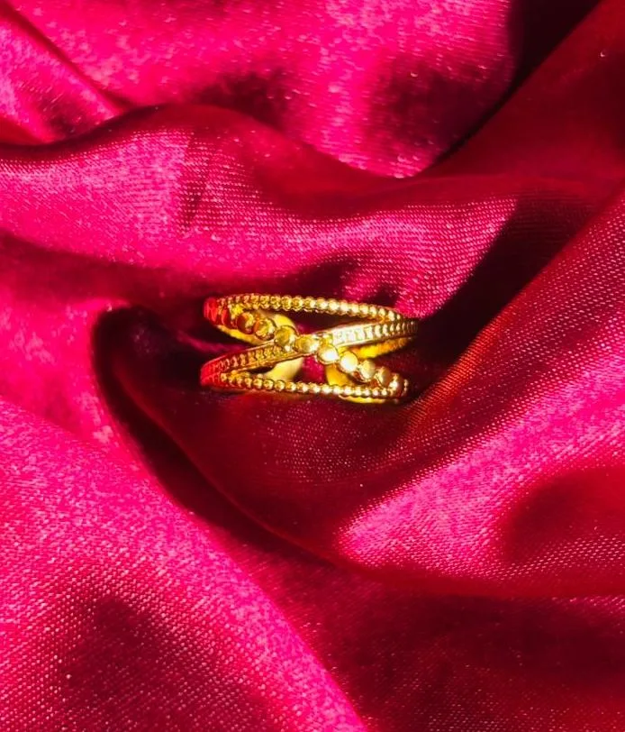 Gold Plated Anti Tarnish Stainless Steel Ring