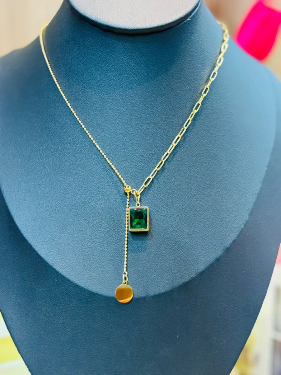 Emerald Stone Necklace