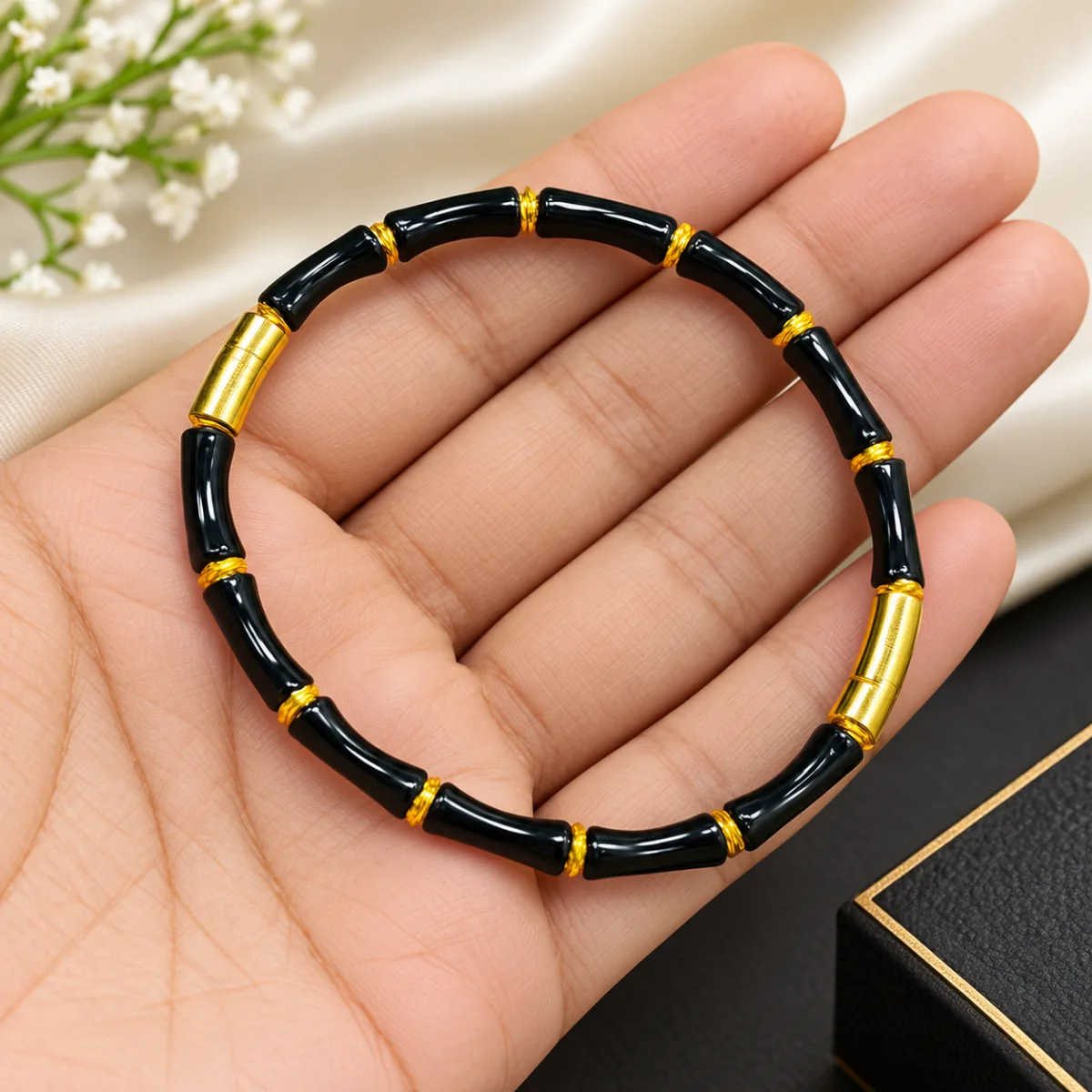 Black Bamboo Bangle