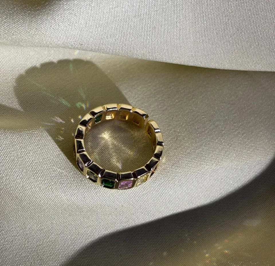 Multi Color Stone Ring